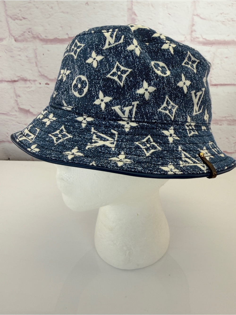 Louis Vuitton Denim Monogram Jacquard Denim Bob Hat